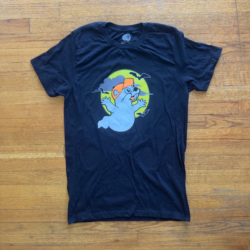 Buc-ee's Unisex Halloween Graphic Tee Ghost Boo‎ Yah Short Sleeve Shirt Medium